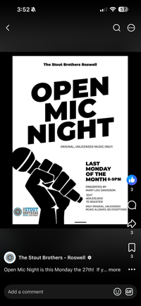 Stout Brothers Roswell Open Mic