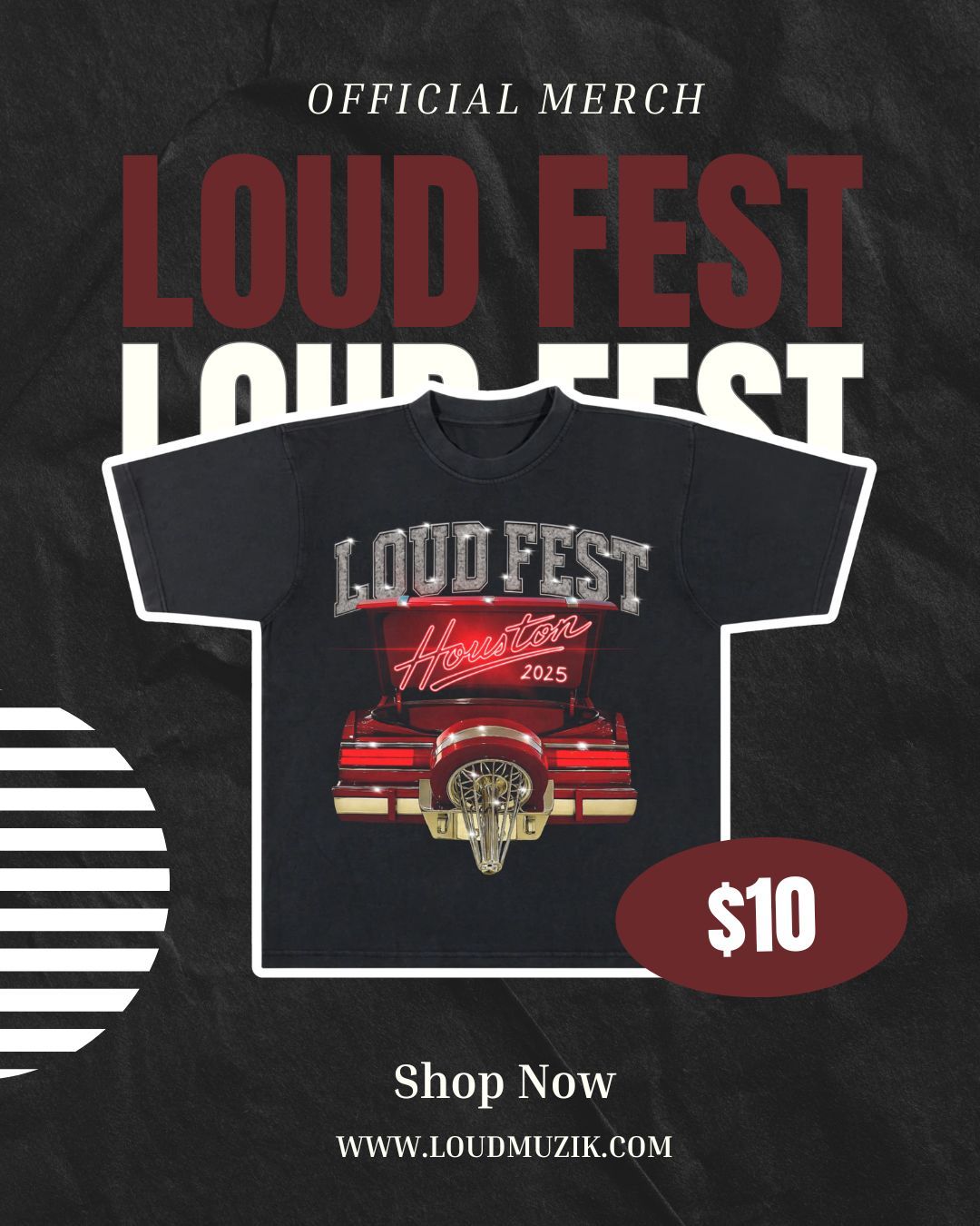 L.O.U.D.FEST “H-Town Classic” Tee