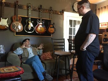 In the studio with Rob Fraboni
