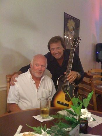 SPENCER WITH AN OLD FRIEND AND FAN
