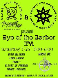 Straight Edge/Cosmic Eye Beer Release