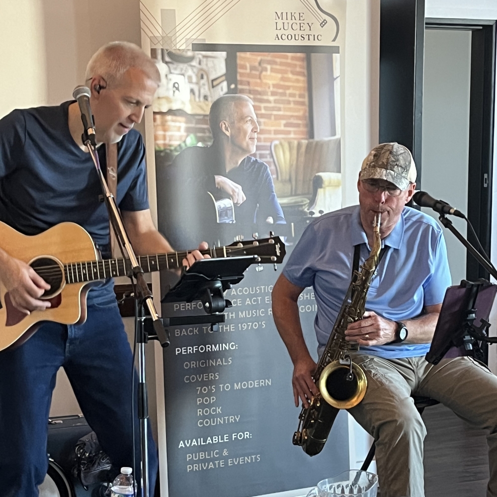 Mike Lucey and Max Wright at a Gig