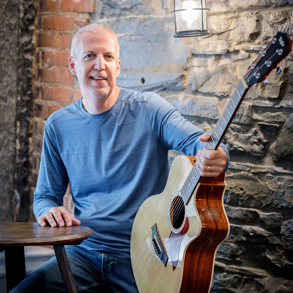 Mike Lucey at a Stone Wall