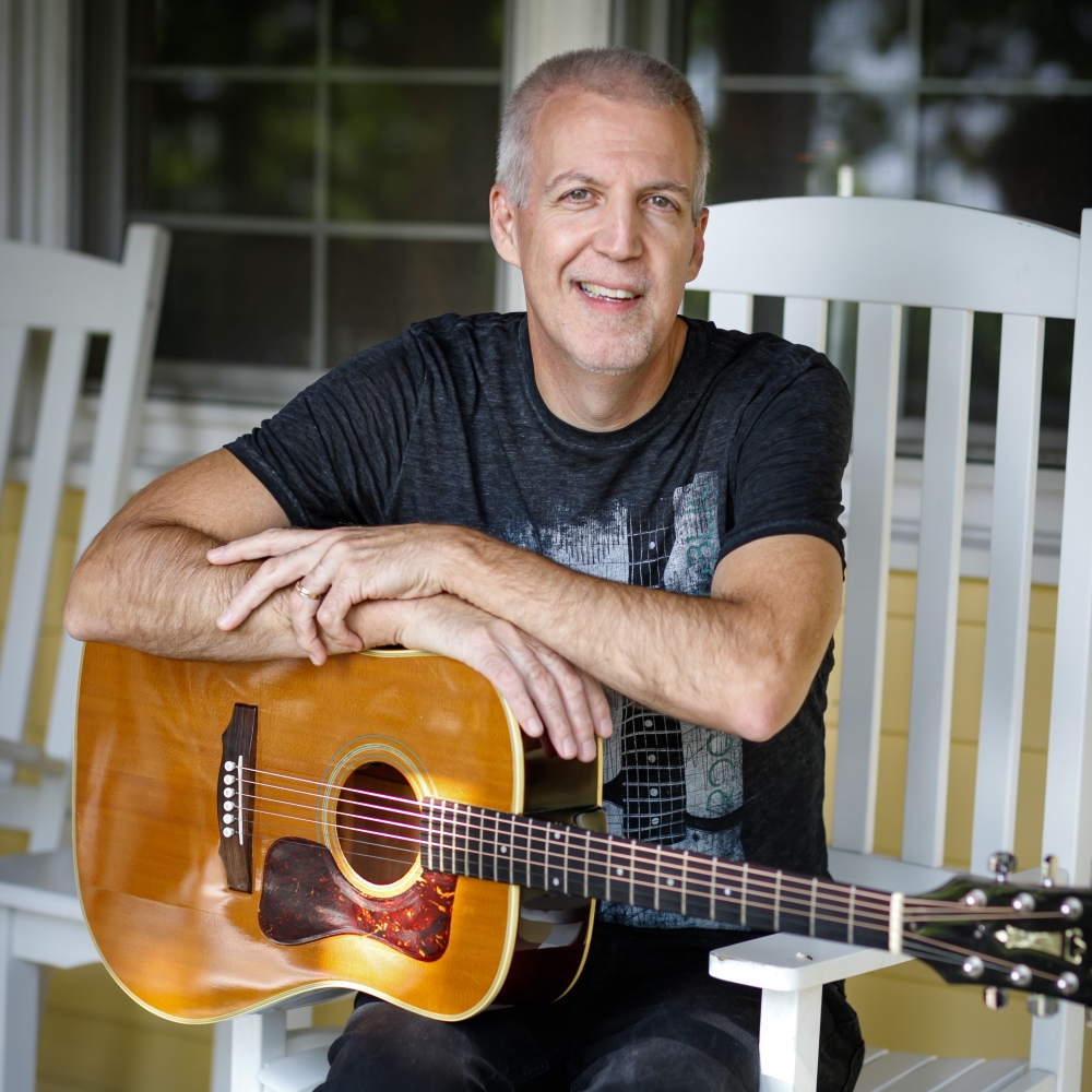 Mike Lucey on Porch Rocker
