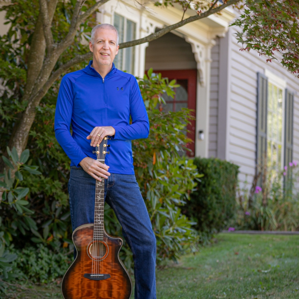 Mike Lucey with Breedlove Acoustic at Front Yard