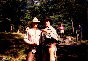 Posing with Chaas, 1993
