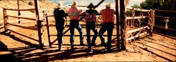 Rimrock Ranch, goofing off 1992
