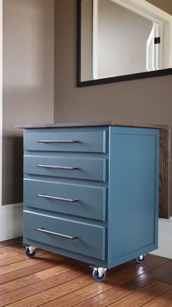 Mobil Bar and Craft Table
Painted Maple body - Ash Top

