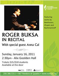 Guest Artist appearance with Rogers Buska - Piano