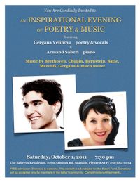 An Inspirational Evening of Poetry and Music