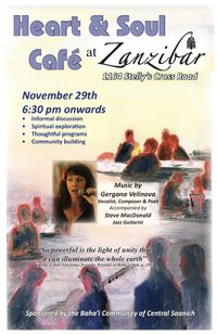 "Heart & Soul Cafe" Duet Concert with jazz guitarist Steve MacDonald