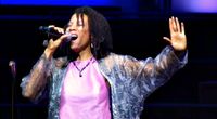 Marianne Lewis sings with the Agape Choir