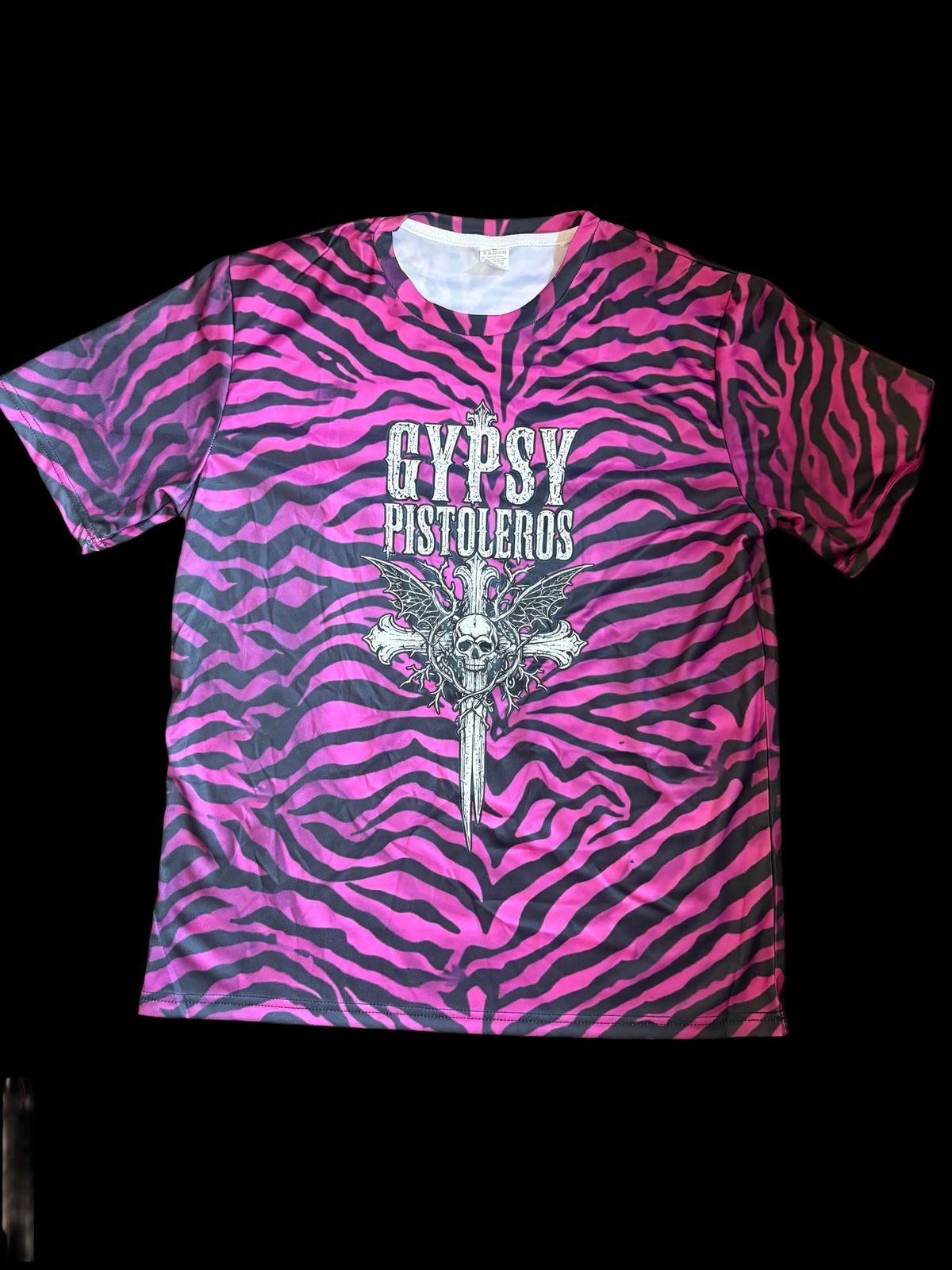 Pink / purple Dagger Zebra Print T-Shirt