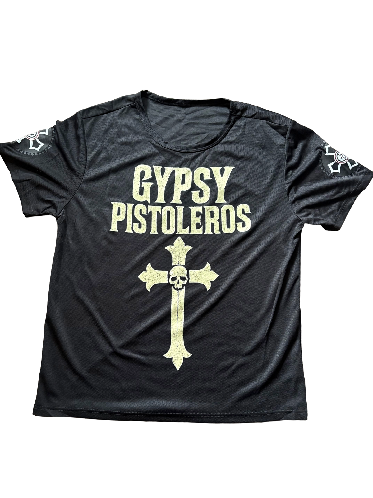 Black Football Cross T-Shirt 