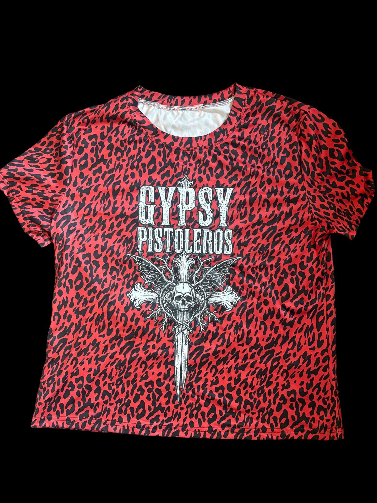 Ladies Red Leopard T-Shirt