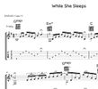 Tab: While She Sleeps (2025 version). DADGAD tuning