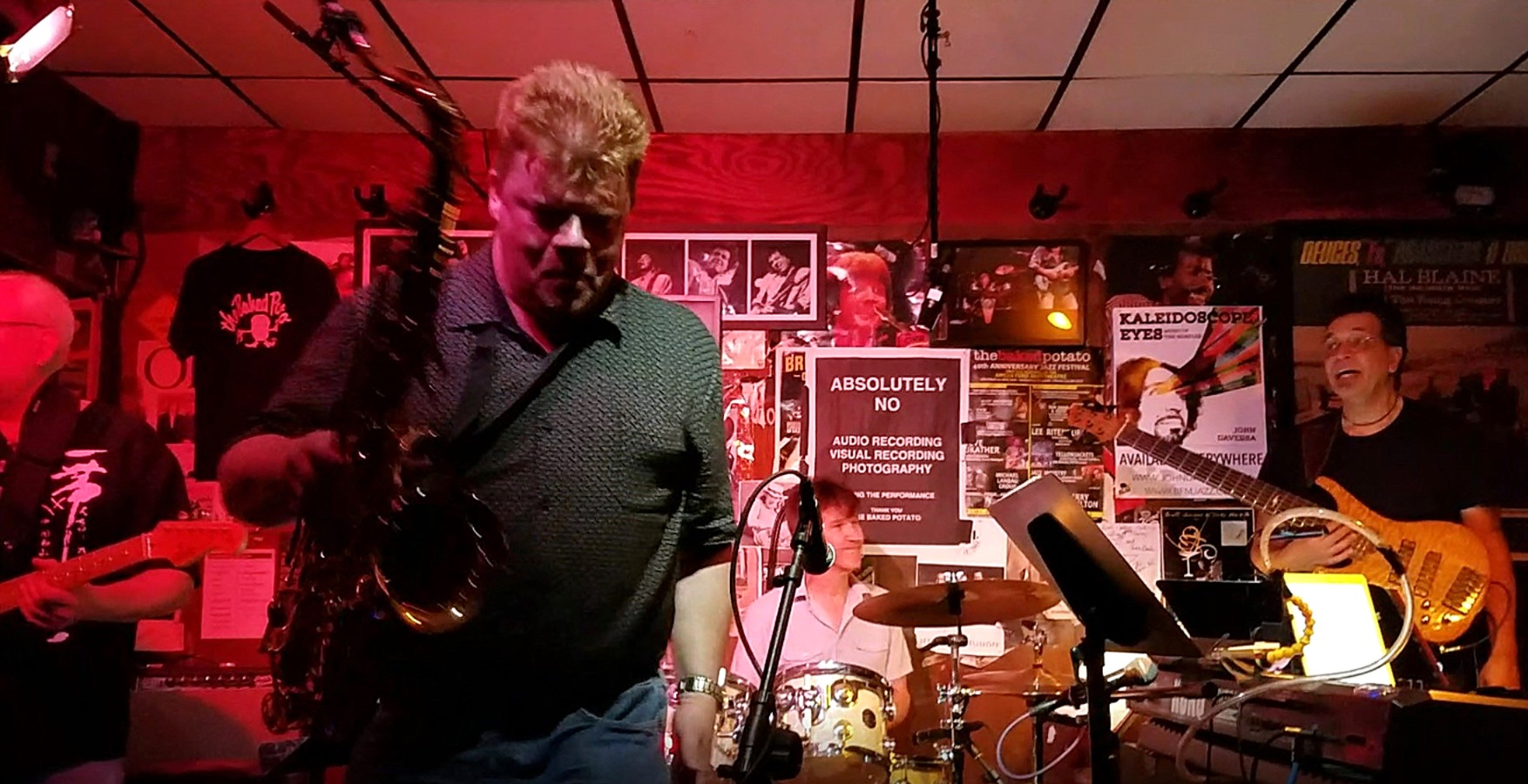 Brian Grace with Jeff Richman's band at the Baked Potato