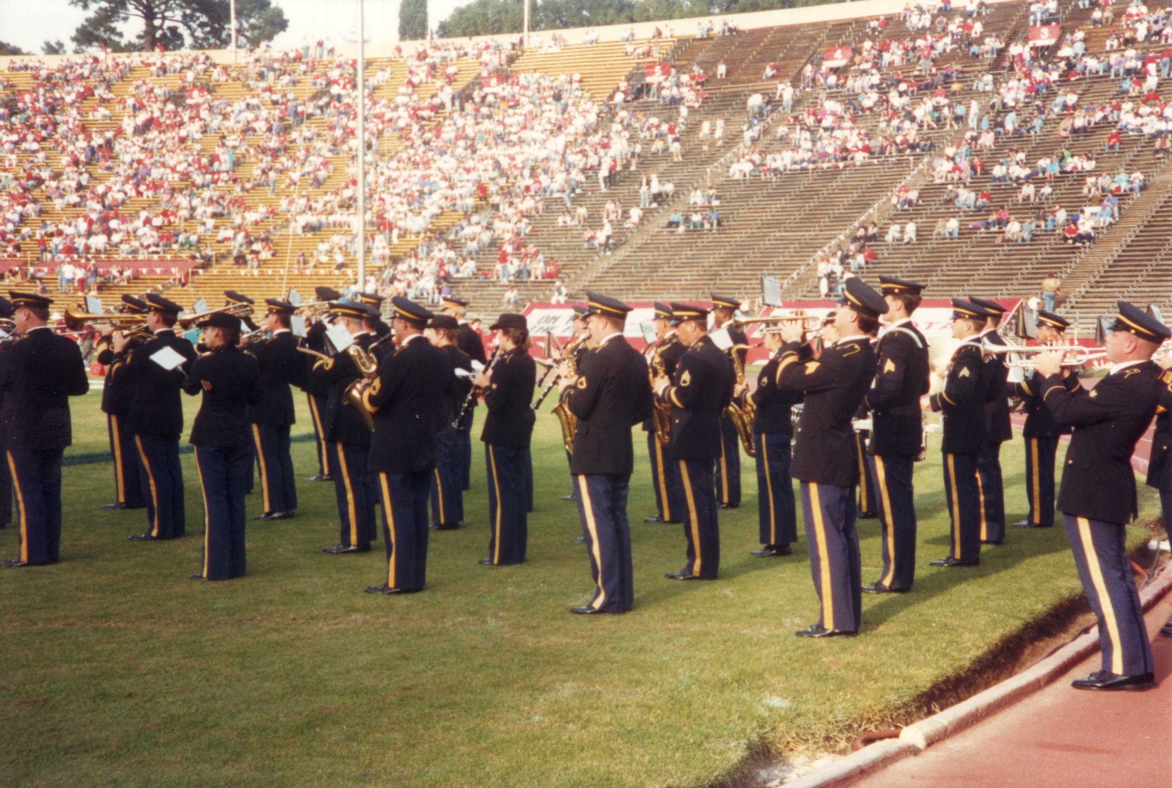 Presidio Army Band at the Rose Bowl, Pasadena CA, 1992