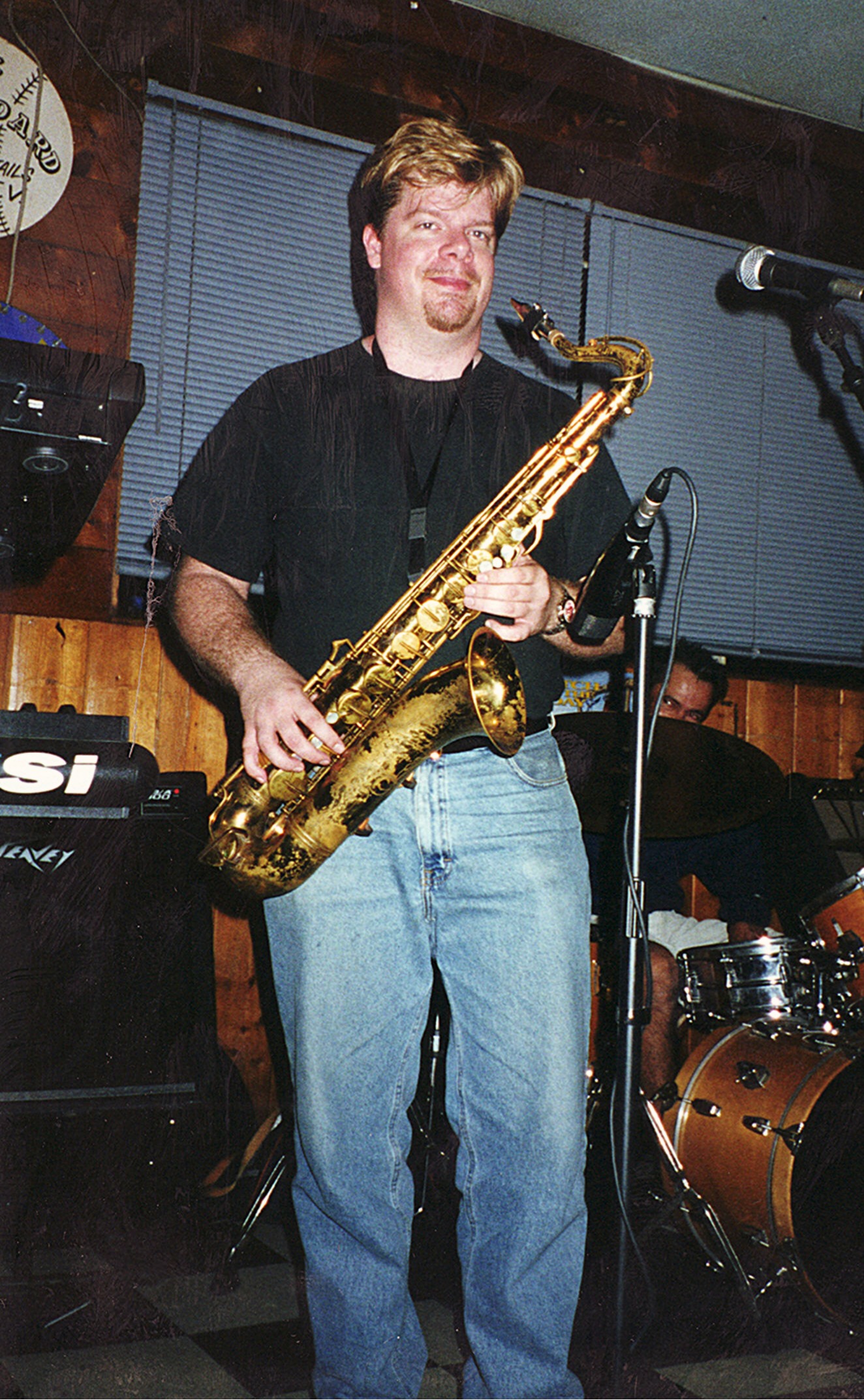 Brian Grace performing with Slight Return, Scoreboards Imperial Beach, April 2001