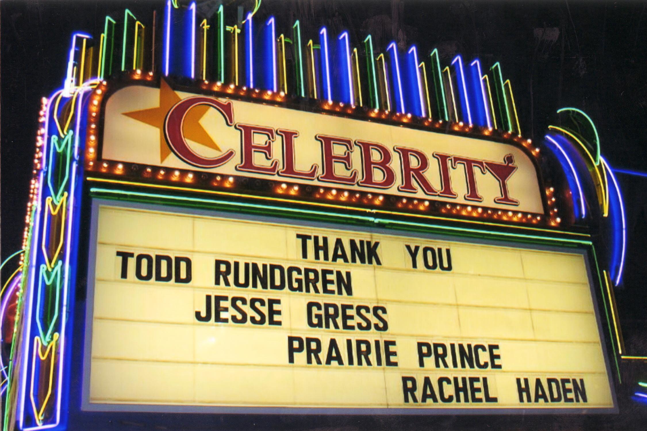 Celebrity Club banner, Las Vegas, September 2008