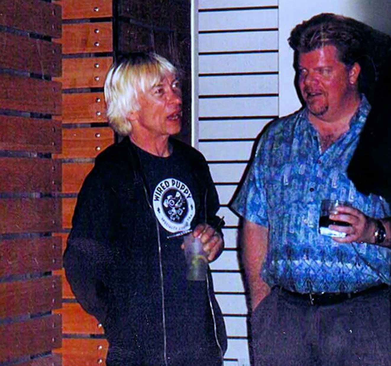 Brian Grace chatting with Greg Hawkes of The Cars, Las Vegas 2008