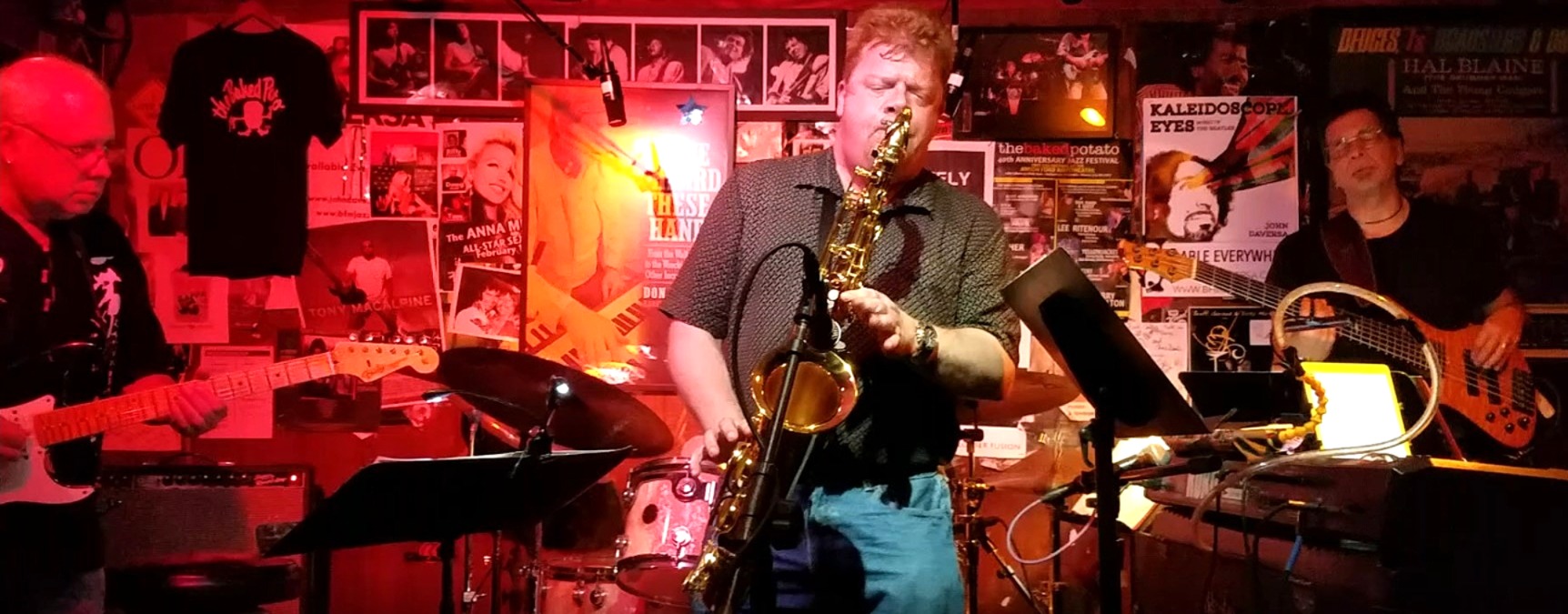 Brian Grace on stage at the Baked Potato, Studio City