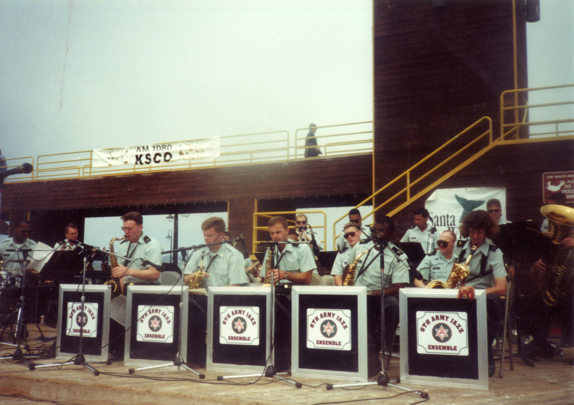6th Army Stage Band ensemble, Santa Cruz CA, September 1994