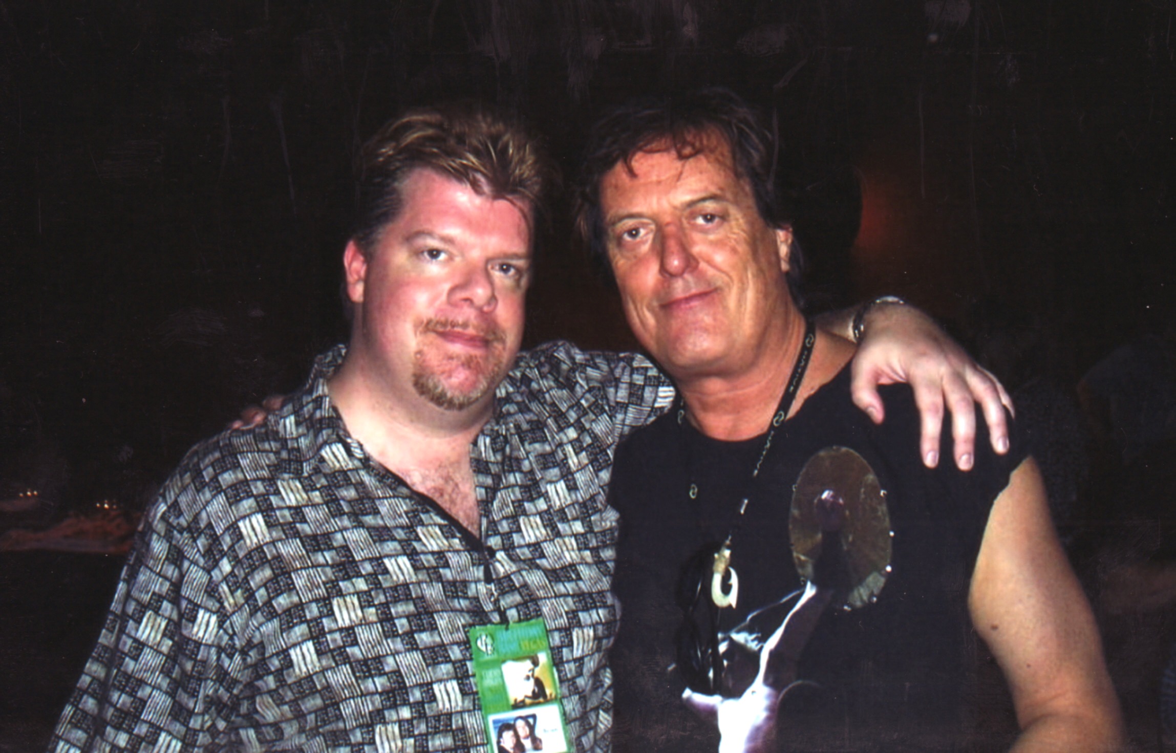 Brian Grace with Prairie Prince, Todd's drummer, Las Vegas 2008
