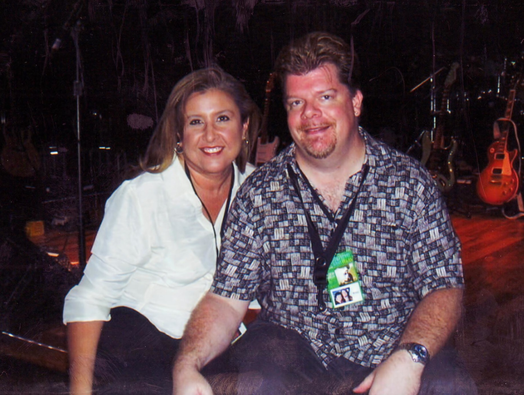 Brian Grace with wife Lisa on stage after the show, Las Vegas 2008