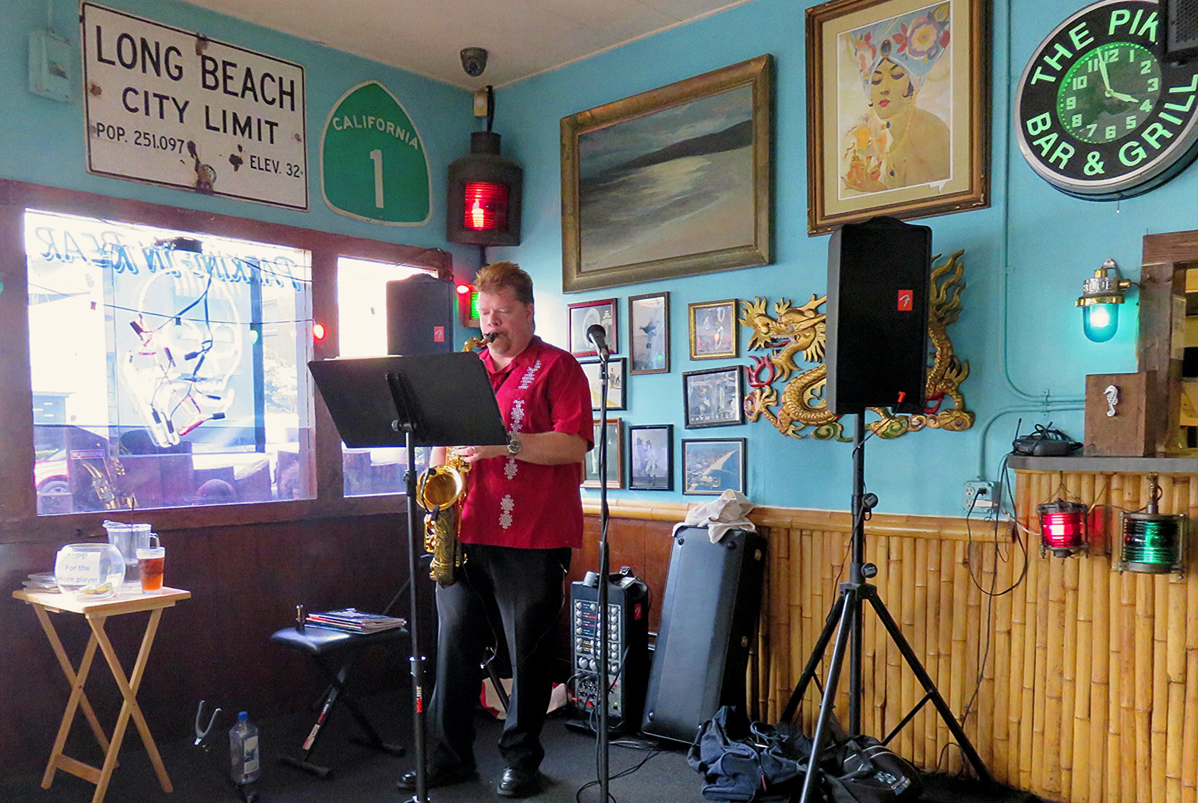 Brian Grace performing at The Pike, Long Beach