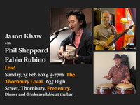 Jason Khaw with Phil Sheppard and Fabio Rubino.