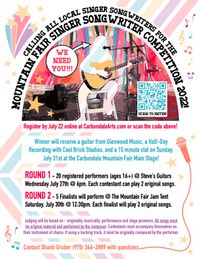Mountain Fair Singer Songwriter Competition