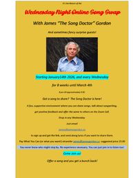 James Gordon's Wednesday Night Online Song Swap