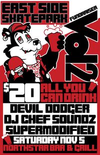 Eastside Skatepark Fundraiser: SUPERMODIFIED, Devil Dodger, DJ Chef Soundz