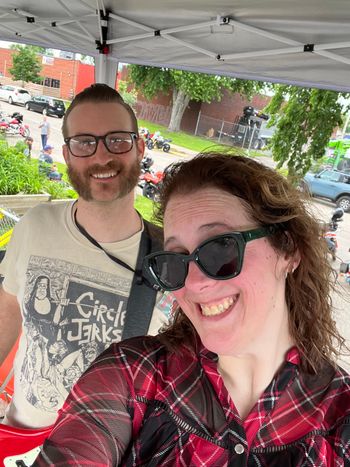On-stage selfie! Ton Up MPLS - Rockers Spring Social - Eagles 34 - 6-2-24
