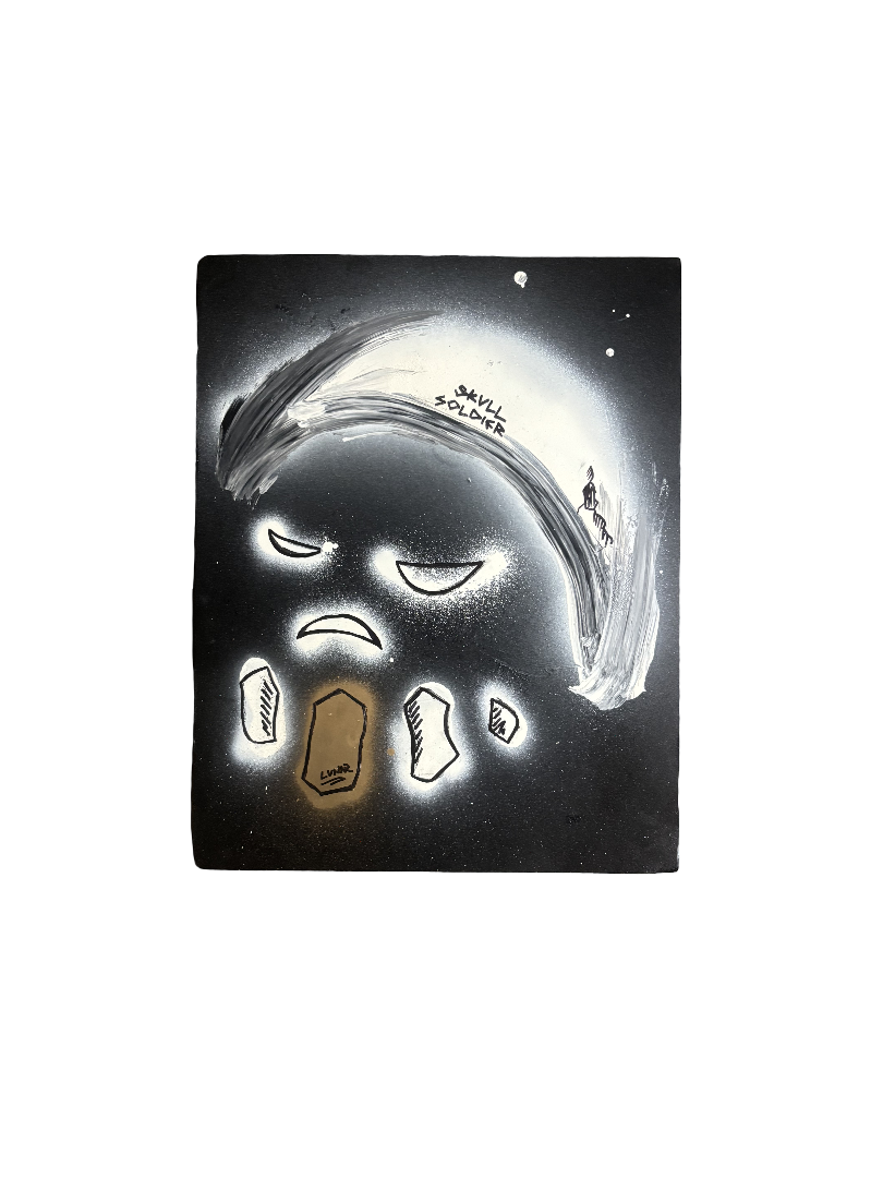 "SKULL SOLDIER" - SPRAY PAINTING