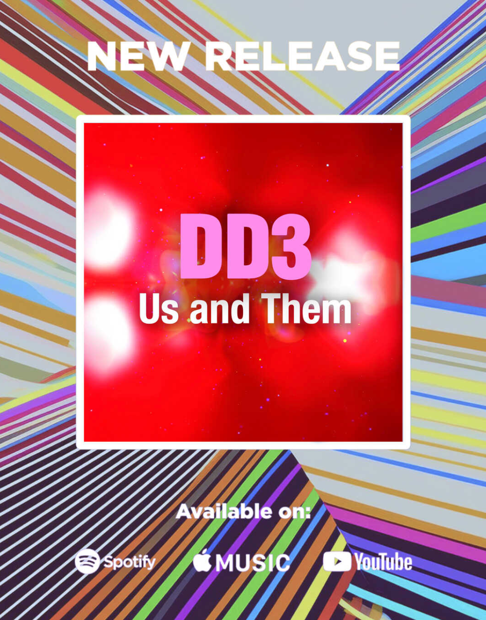DD3 reinterprets Pink Floyd - the new single "Us and Them" is availble on all platforms - February 27th, 2026.