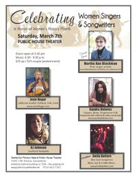 Celebrating Women Singers and Songwriters in honor of Women's History Month