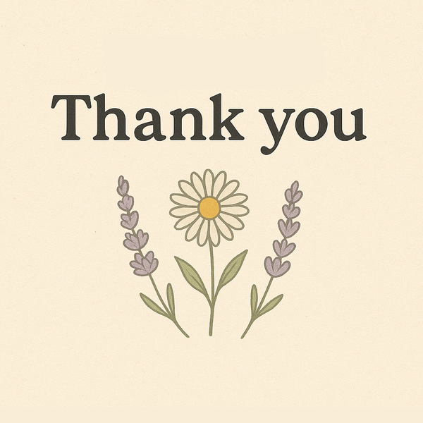 A Personal Thank You