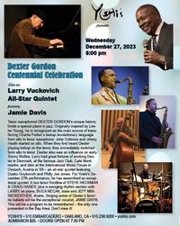 Dexter Gordon Centennial Celebration Featuring Jamie Davis
