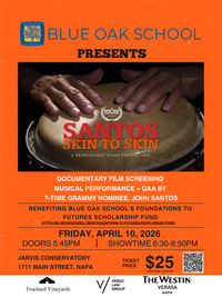 Blue Oak School presents: John Santos documentary 'Skin to Skin" and The John Santos Quartet in Napa, CA