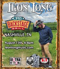 Leon Long at The Opry Backstage Grill