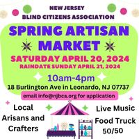 Kevin Liebkemann at the NJ Blind Citizens Artisan Fair