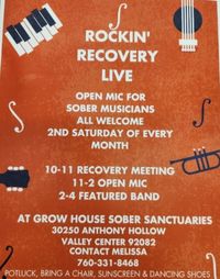 CeeCee FULL BAND Recovery Retreat event, Valley Center 