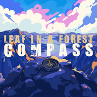Compass by Leaf in a Forest