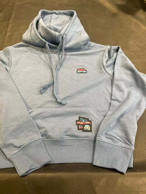 Rich Etiquette Pull Over embroidered Hoodie ( Grey )