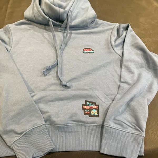 Rich Etiquette Pull Over embroidered Hoodie ( Grey )
