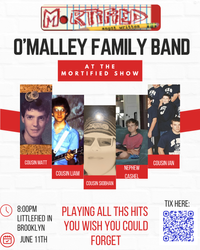 O'Malley Family Band at the Mortified NYC show