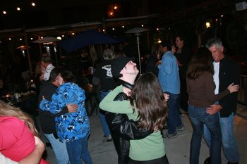 We had a great crowd of dancers at the Downtown Cafe.
