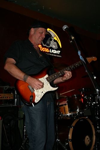Steven Burns getting down on it at Tio Leo's San Diego Blues Club.

